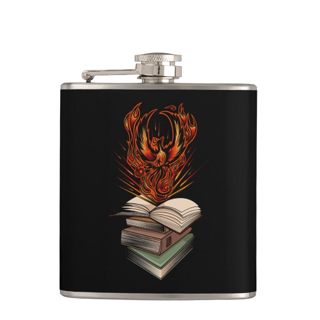 From The Books Hip Flask (Front)