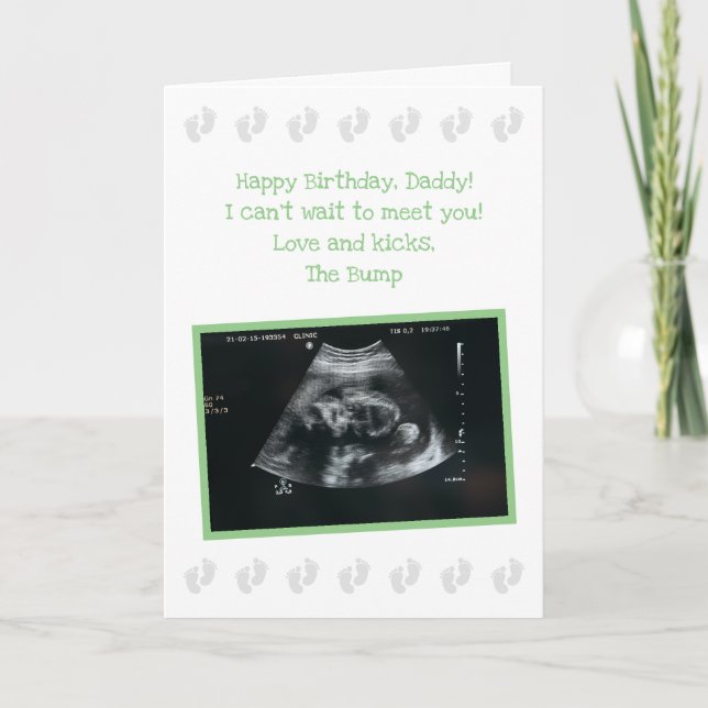 From The Bump: Cute Expecting Dad Birthday Card (Front)