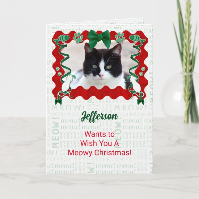From the Cat Custom Photo Holiday Christmas (Front)