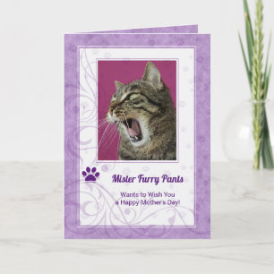 From the Cat Mother's Day Photo in Purple Card