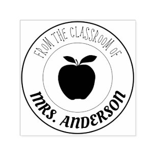 From The Classroom of   Apple Self-inking Stamp