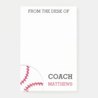 From The Desk of Baseball Coach Personalised