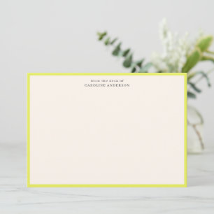 From the Desk Of Chartreuse Personalised Name Gift Card