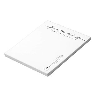 From The Desk Of Custom Name Stationery Writing Notepad