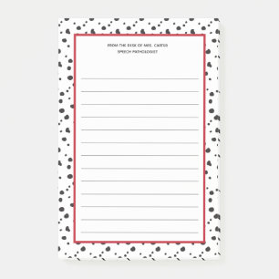 From the Desk of Dalmatian School Mascot Post-it Notes