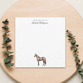 From The Desk Of | Elegant Horse Equestrian Name Card
