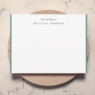 From the Desk Of Elegant Sophisticated Green Card