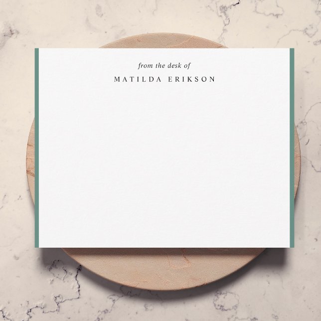 From the Desk Of Elegant Sophisticated Green Card (Creator Uploaded)