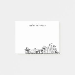 From the Desk of Fort Worth Skyline Personalised Post-it Notes