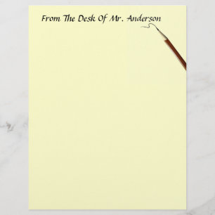 From The Desk Of... Letterhead Stationery