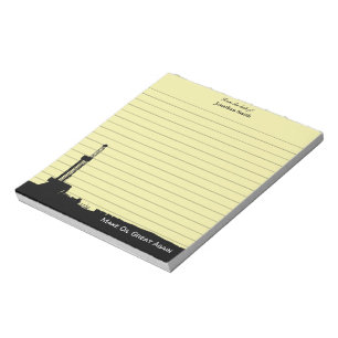 From the desk of Make Oil Great Again Yellow Notepad