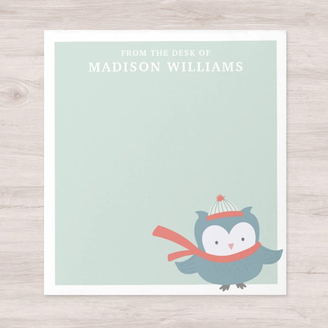 From The Desk Of Name Winter Owl Notepad (Creator Uploaded)