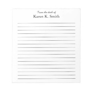 From the desk of notepad