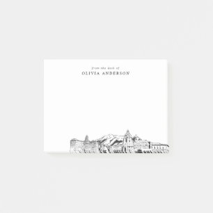 From the Desk of Pasadena Skyline Personalised Post-it Notes