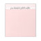 From the Desk Of Personalised Lined Notepad, Pink