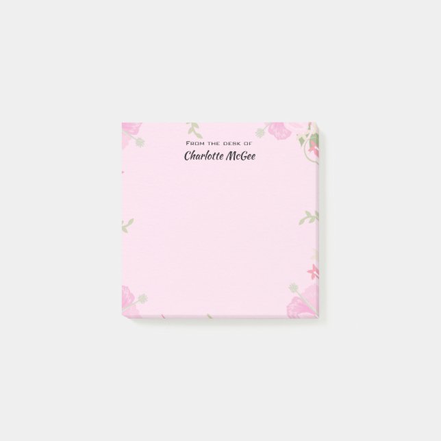 From the Desk of Personalised Name Post-it Notes (Front)