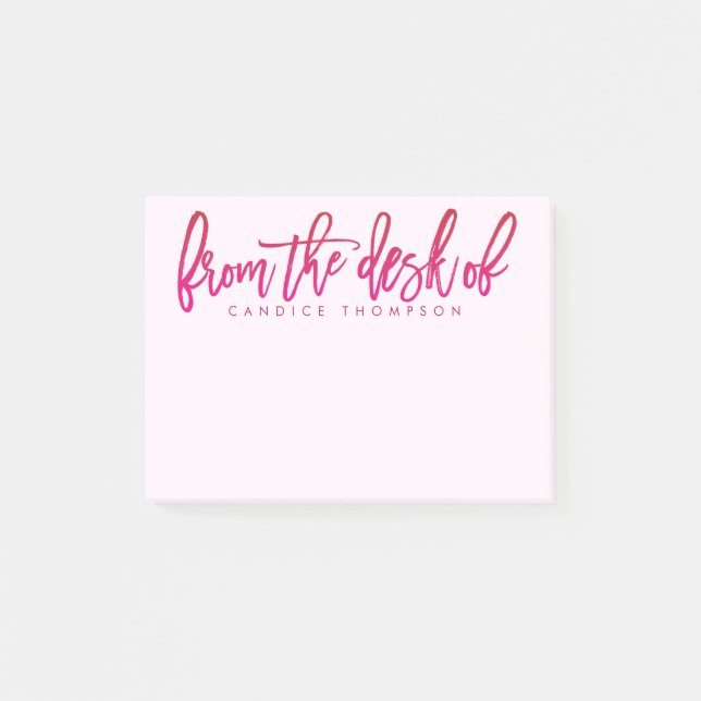 From The Desk Of Personalised Post-it Notes (Front)