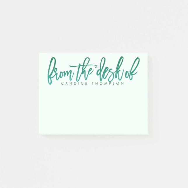 From The Desk Of Personalised Post-it Notes (Front)