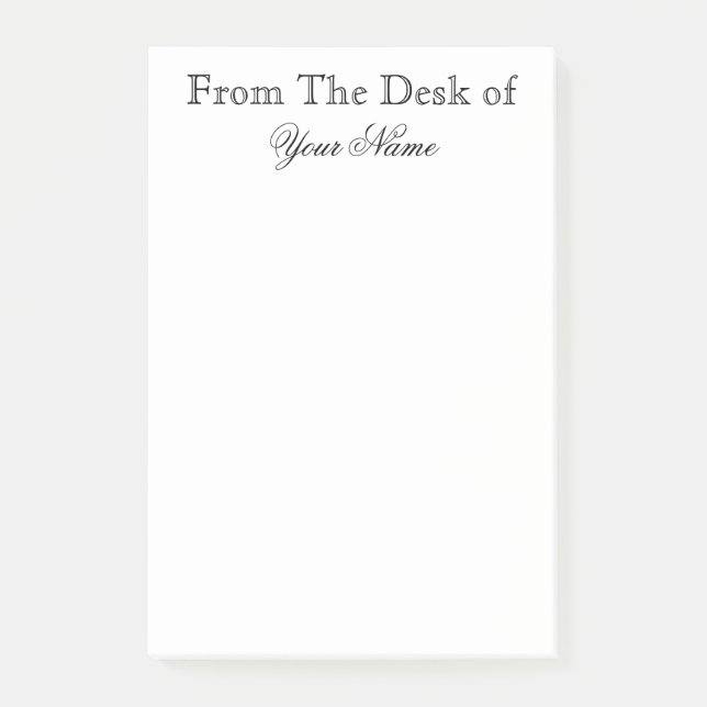 FROM THE DESK OF POST-IT NOTES (Front)