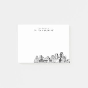 From the Desk of Sacramento Skyline Personalised Post-it Notes