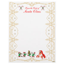 From the Desk of Santa Claus Letterhead