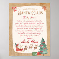 From the desk of Santa Claus Sled Santa Letter