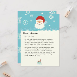 From The Desk of Santa|Custom Christmas Snowman