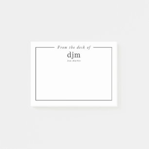 From The Desk Of Simple Minimalist Business Notes