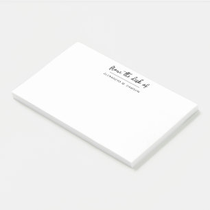 From The Desk Of Simple Script Personalised Name Post-it Notes