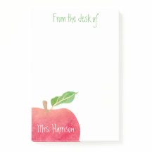 From the Desk of Teacher Red Apple Personalised