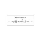 From The Desk Of Teacher Trendy Script Name