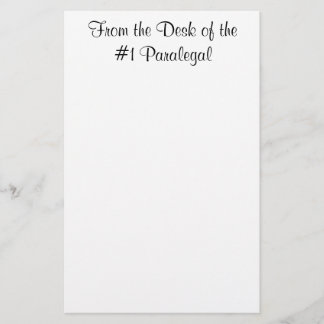 From the Desk of the #1 Paralegal Notepad Stationery