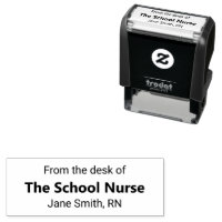 From the desk of the School Nurse and Nurse's Name