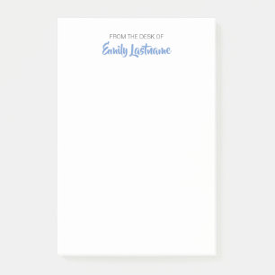 From the Desk of Your Name Casual Post It Notes