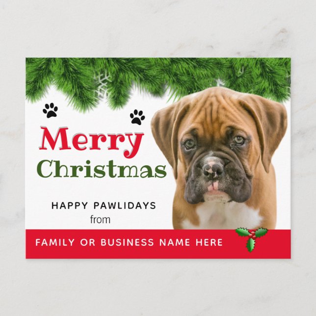 From the Dog Christmas- Dog Holiday Postcard (Front)
