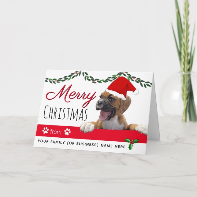 From the Dog Christmas Holiday Dog Card (Front)