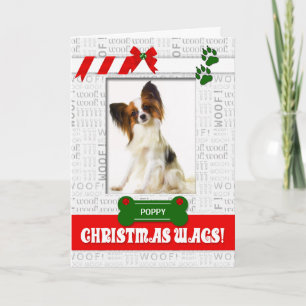 from the Dog Christmas Wags Pet's Photo Vertical Holiday Card