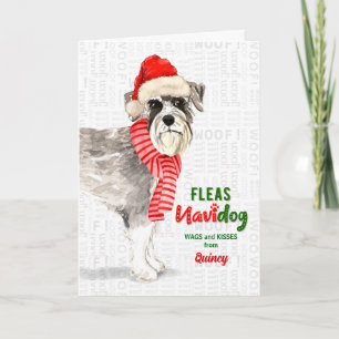 from the Dog Cute Schnauzer Christmas Holiday Card