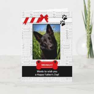 from the Dog Fun Father's Day Red Pet's Photo Card