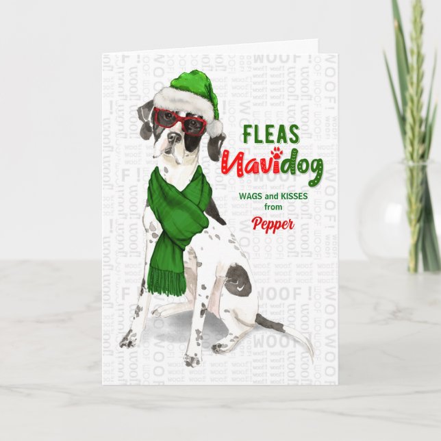 from the Dog Funny English Pointer Christmas Holiday Card (Front)