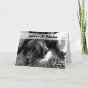 from the Dog Labrador Retriever Veterinary Thank You Card