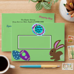 From The Easter Bunny Decorated Eggs Envelope