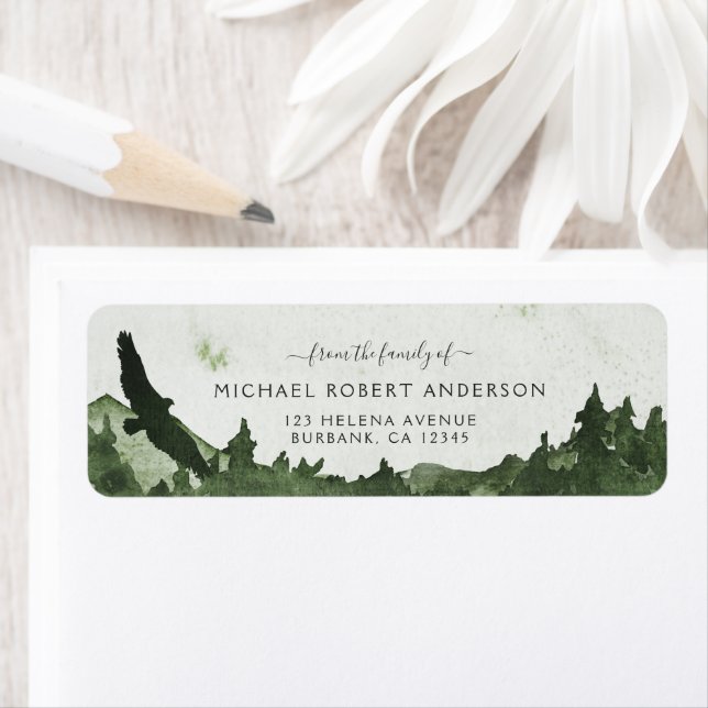 From the Family of Funeral Return Address Label (Insitu)