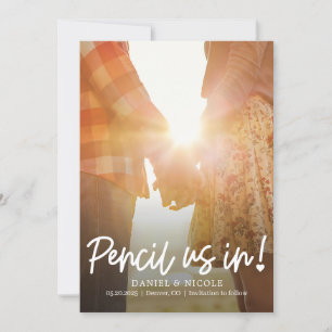 From The Heart Editable Colour Save The Date Card