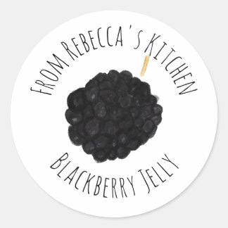 From The Kitchen Of Blackberry Bramble Jelly | Jam Classic Round Sticker