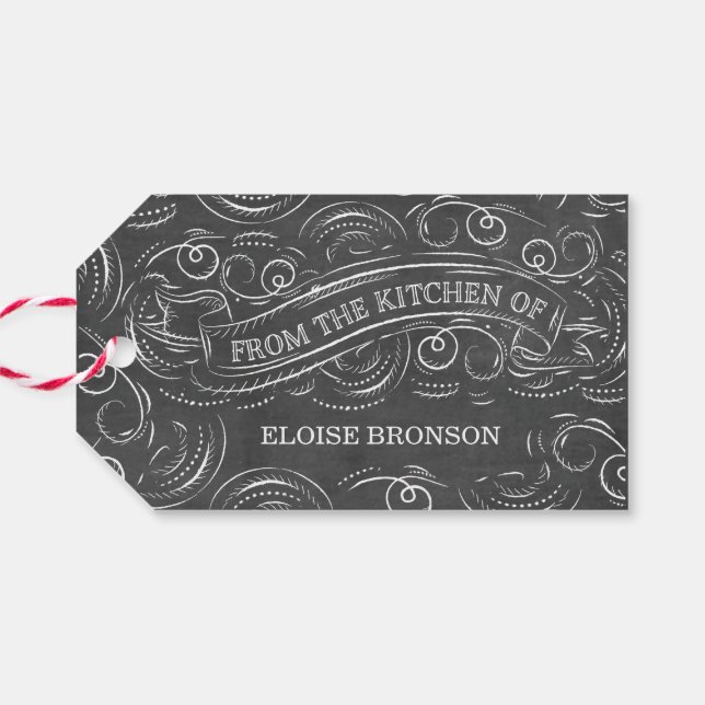 From the Kitchen Of Chalkboard Treat Tag (Back Horizontal)