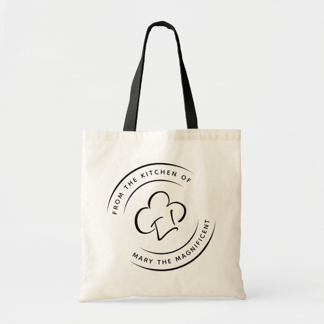 From the Kitchen of - Chef Hat Customisable Tote Bag (Front)