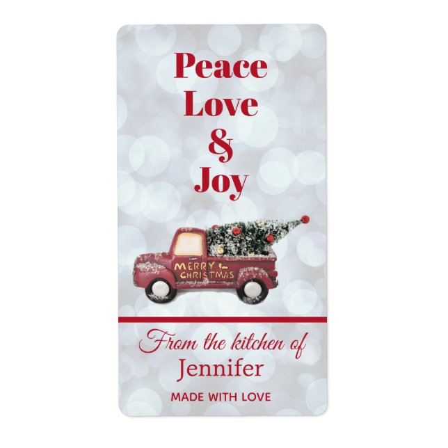 From the Kitchen of Christmas Delivery Truck (Front)