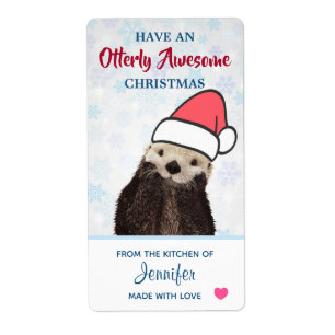 From the Kitchen of Christmas Otter in Santa Hat