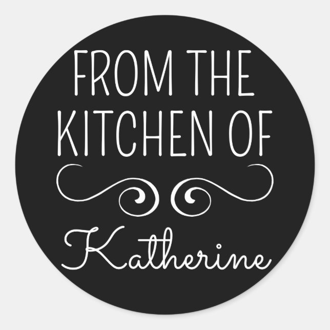 From The Kitchen Of Classic Round Sticker (Front)